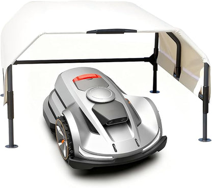 Robot Mower Garage, Rainproof UV-Proof Shelter for All Mowers | Thickened 600D Oxford fabric | Rust-proof steel frame | 35.5×29×17in | Fits Lymow, Segway, Mammotion, Husqvarna, WORX & more