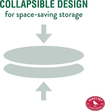 Perky-Pet Red Cardinal Wild Bird Feeder-2.5 lb Seed Capacity,Holds Up to 15 Birds Simultaneously,Metal Hanging Feeder for Outdoors,Collapsible Mesh Design,Built-In Hook&Circular Tray,C00322(Pack of 6)