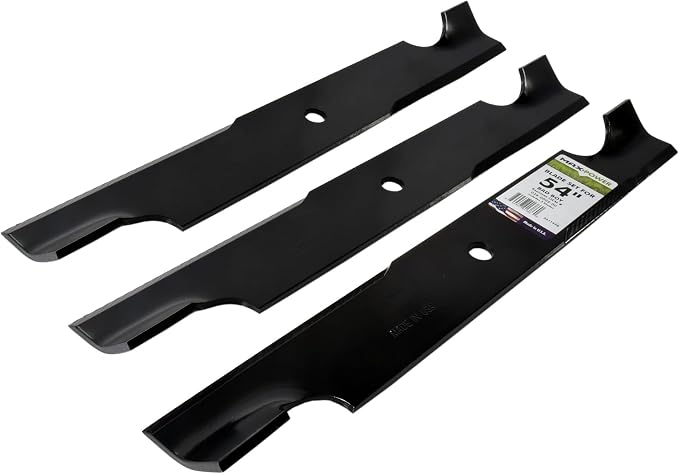 MaxPower 561149B USA MADE 3 Blade Set | For 54" Cut Bad Boy Mowers Replaces 038-0005-00