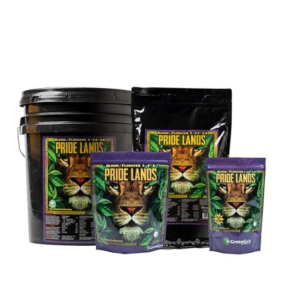 GreenGro Pride Lands Bloom 2-5.5-5.5 | Organic Dry Top Dress Bloom Fertilizer | Microbes + Biochar + Mycorrhizae | No Fillers | Higher Terpenes & Bigger Flowers | CDFA Approved | 5 lb