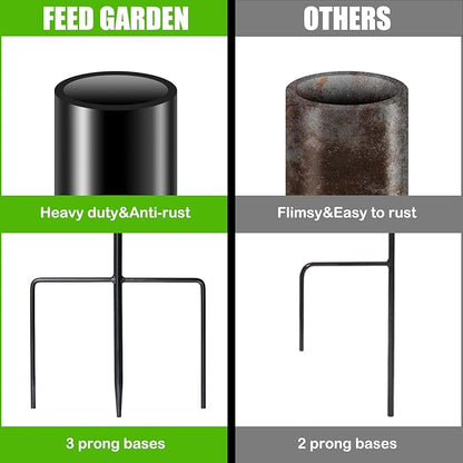 FEED GARDEN Adjustable 32 Inch Shepherd Hooks Thick Rust Resistant Steel Shepard Hooks for Outdoor Hanging Lanterns, Bird Feeders, Solar Lights, Weddings Decor 4 Pack