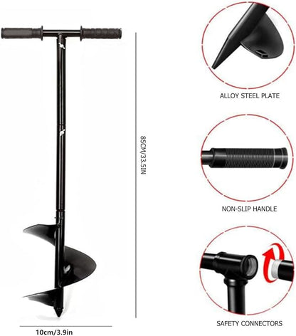 Compost Turning Tool,Compost Stirring Tool,Compost Aerator Tool Turner and Mixing Tool for Outdoor Compost Tumbler Bins Bags (Black, 85 * 10cm)