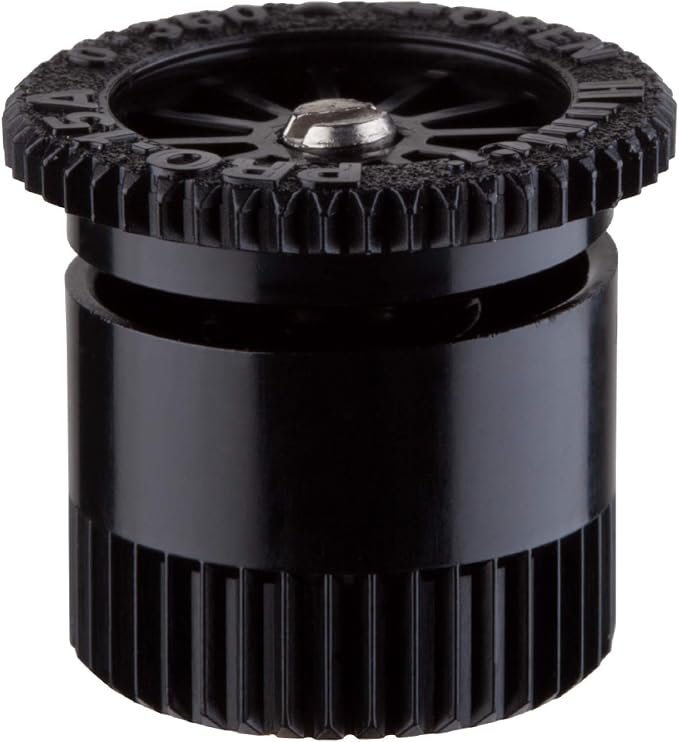 Hunter 15A Adjustable Lawn Sprinkler Nozzle, 15 ft Radius, 0°-360° Arc | 15 ft adjustable spray nozzle for pop-up sprinkler bodies with 0°-360° arc, gray top, filter screen, and hand adjustment