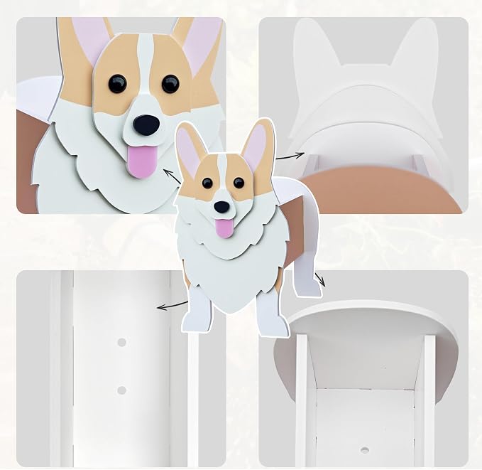 Corgi Dog Planter, Cute Animal Shape Flower Planters, Plant Pots for Indoor/Outdoor Garden Decor, Unique Gifts/Souvenirs for Pet Lovers