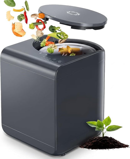 Airthereal Revive Food-to-Soil System, Odorless Countertop Electric Kitchen Composter, 1-Click Smart Operation, Powerful Sharksden Trinity Blade to Cycle Food Waste into Earth Nutrition