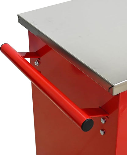 KEIKI 7 Drawers Tool Cart on Wheels,Multifunctional Rolling Tool Chest Tool Storage,Drawers Rolling Tool Trolley Organizer Tool Case for Garage, Warehouse, Workshop, Repair Shop (Red)