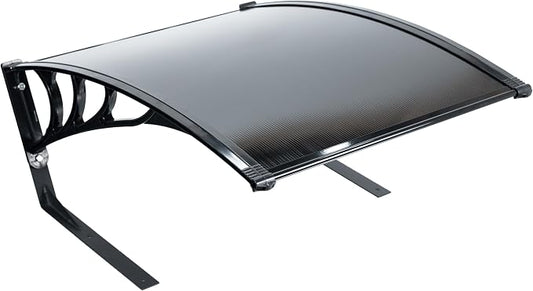 Life Finds Outdoor Shade Cover Designed for Robotic Lawn Mowers, Portable Garage Roof for Robot Mowers, Weather Resistant Polycarbonate Canopy, Black, LF-RLS1