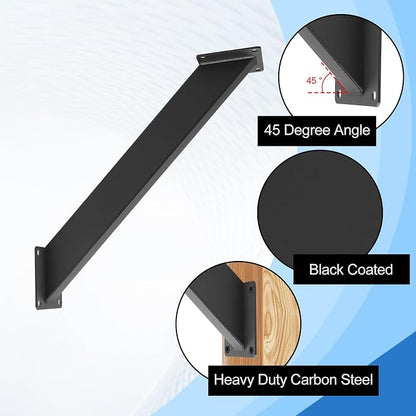 4 Pcs 45 Degree Angle Support Brackets for Pergola | Heavy Duty Connector For Wooden Structures Support For Gazebos|Tree Houses|Cabins And Patios