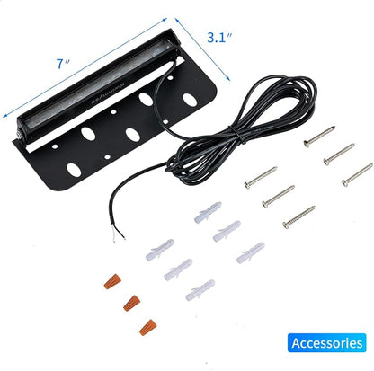 12-Packs 3W 7inch LED Hardscape Paver Lighting,12V AC/DC Low Voltage Retaining Wall Lights,Landscape Lighting,2700K Soft White Outdoor Step Light,50,000 Hours Lifespan-Black