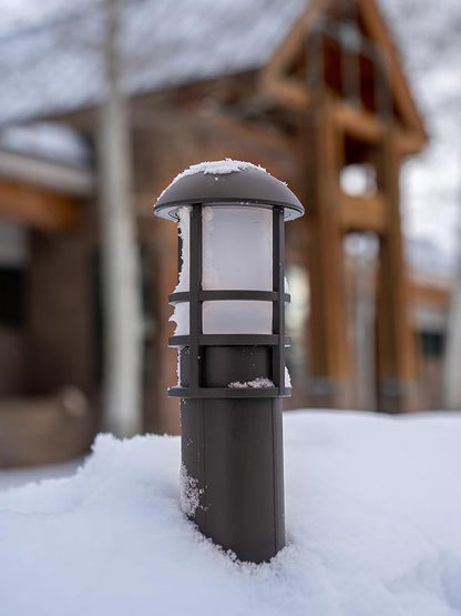 LEONLITE 6-Pack 5CCT Low Voltage Landscape Pathway Lights, 3W, CRI90 | 12-24V AC/DC, Aluminum, ETL, 1800K/2700K/3000K/4000K/5000K, Low Voltage LED Bollard Path Lights, for Walkway Yard Garden