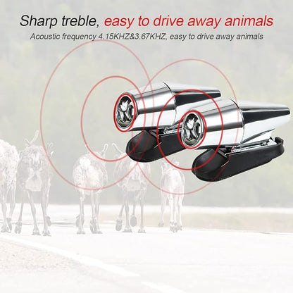Deer Warning Whistle for Car, Self-Adhesive Animals Alert Warning Device, Save Deer Wildlife Avoids Collisions Repellent Devices, Auto Safety Accessory for Cars Trucks and Motorcycles (Silver/8PCS)