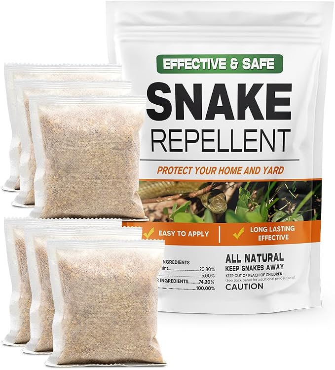LEBMP Snake Repellent for Yard Powerful, Snakes Away Repellent for Outdoors-7P