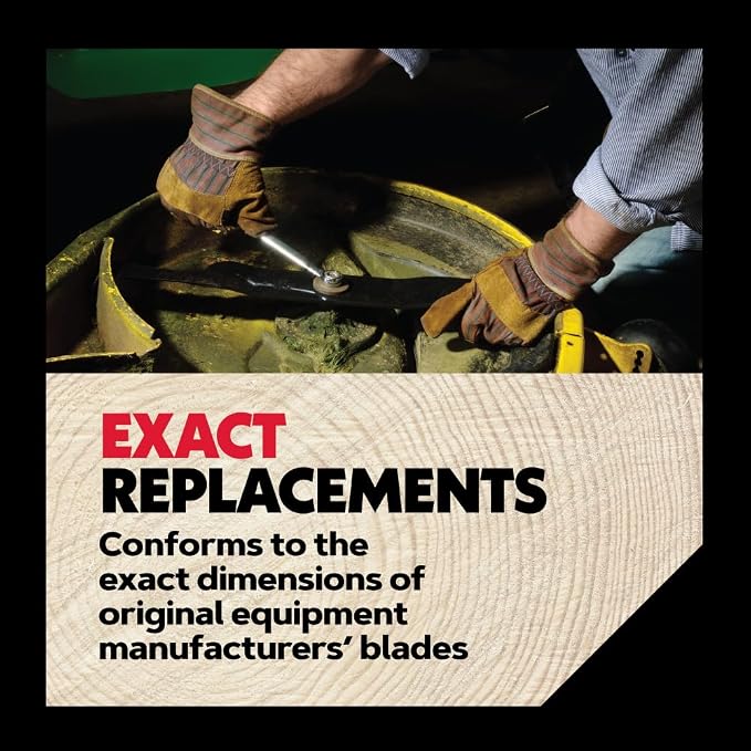 Oregon Lawn Mower Blades, 3 Pack, Gator G3 Mulching Blades, Lawn Mower Parts, 18-7/16" Length, 54" Deck, Fits Most Standard Mowers Such as Ariens, AYP, Craftsman, Dixon, Husqvarna and More (95-605)