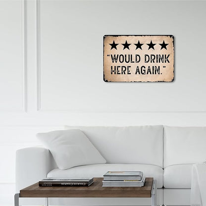 mmiishe Vintage Metal Signs Funny Man Cave Decor for Home Bar Basement Cafe Kitchen Garage Rustic Metal Wall Decor Gifts for Women Men Funny Sign 8x12 Inch Art Birthday Anniversary Decoration