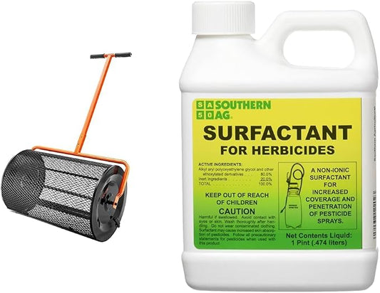 VEVOR Compost Spreader with Steel Mesh Basket, Southern Ag Surfactant for Herbicides Non-Ionic 16oz