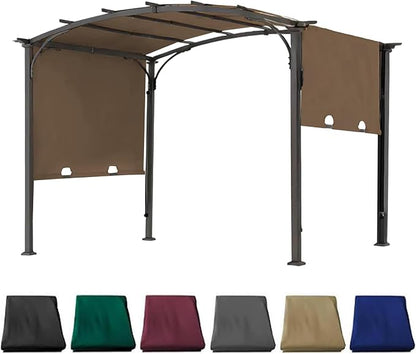 85''x 208'' Universal Doubleton Steel Pergola Replacement Cover for Pergola L-PG080PST, (Brown)