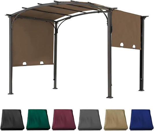 85''x 208'' Universal Doubleton Steel Pergola Replacement Cover for Pergola L-PG080PST, (Brown)