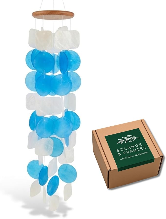 Solange & Frances Spring Decor Wind Chimes for Outside. Garden Decor Wind Chimes. Unique Windchimes Birthday Gifts for Women, Gifts for Mom, and Gift for Men Ideas