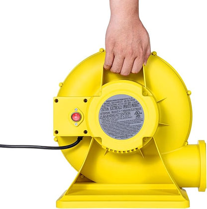 VEVOR Inflatable Blower, Electric Air Blower, Bounce House Blowing Pump, Commercial Corded Fan Pump for Castle Wate Slides Water Slide Bouncy Castle