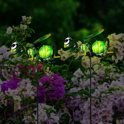 Viveta 2 Pack Solar Figurine Lights, Garden Solar Lights Stake | Ant Decorative Solar Light for Garden Pathway Patio, Waterproof Outdoor Decor