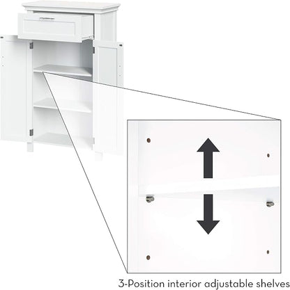 RiverRidge Somerset Two-Door Floor Cabinet, White