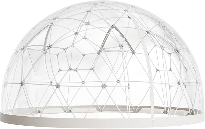 VEVOR Garden Dome Tent, 15 x 9.5 ft Clear Bubble Tent House for 12-14 Person, Waterproof PVC Geodesic Dome Greenhouse with Ventilated Window, Outdoor Igloo Tents for Patio Backyard Party Camping