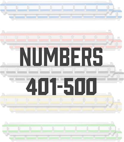 Barska Labeled Key Shelves with 401-500 Numbered Hooks for Key Cabinets