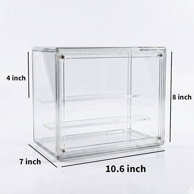 Mini Greenhouse Indoor, Clear Small Green House with Magnetic Door, Stackable Succulent Seed Starting Kit Children Nature Observation Station