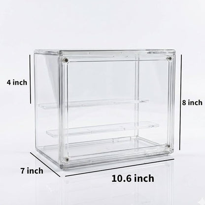 Mini Greenhouse Indoor, Clear Small Green House with Magnetic Door, Stackable Succulent Seed Starting Kit Children Nature Observation Station
