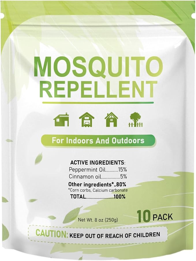 Mosquito Repellent, Mosquito Repellent Outdoor Patio Powerful, Mosquites Deterrent for Yard, Camping,Hiking, Picnicking Child&Pets Friendly