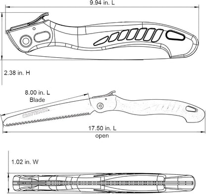 CRAFTSMAN CMXMKIT0170 Tree & Shrub Pruning Set with Bypass Pruning Shears, Bypass Lopper and Folding Pruning Saw
