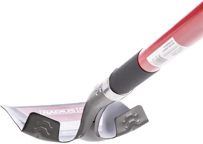 Radius Premium Long Handle Square-Point Shovel, Fiberglass Shaft