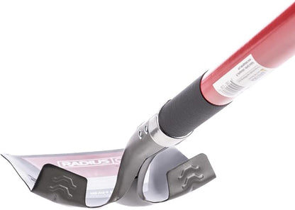 Radius Premium Long Handle Square-Point Shovel, Fiberglass Shaft