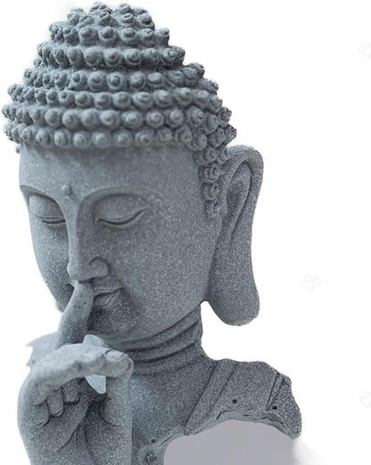 Buddha Statue for Home Decor,Meditation Figurine Indoor and Outdoor Use,Buddhist Yoga Zen Decor,Little Buddha Statue for Garden,Altar, Prayer, Juzu, Yoga, Desktop Decor Sculpture