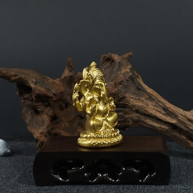 Lord Ganesha Buddha Statue - Elephant God Sculptures Ganesh Figurines | Man-made Stone Home Garden Buddha Decoration Statues