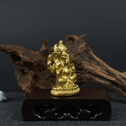 Lord Ganesha Buddha Statue - Elephant God Sculptures Ganesh Figurines | Man-made Stone Home Garden Buddha Decoration Statues