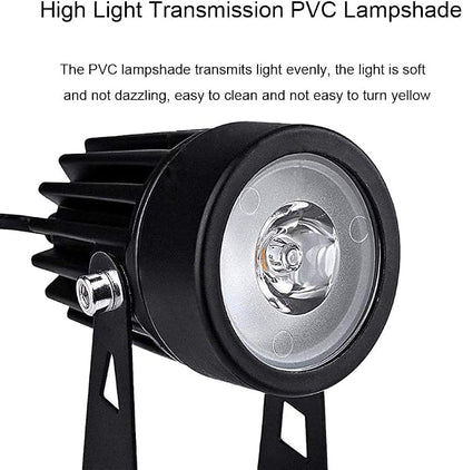 SUNLONG Solar-Powered Cast Aluminium Warm White LED Spotlight for Outdoor Garden Yard Landscape Tree Uplight Downlight