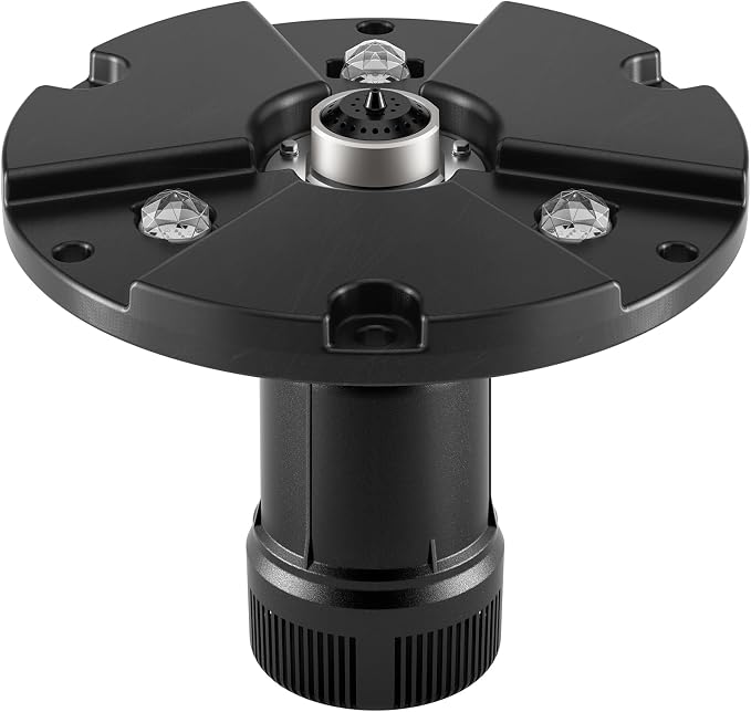 Vellara 120W Floating Pond Fountain with Built-in RGB LED Lights – 4 Spray Nozzles Included, 65ft Cord, Designed for Small Ponds