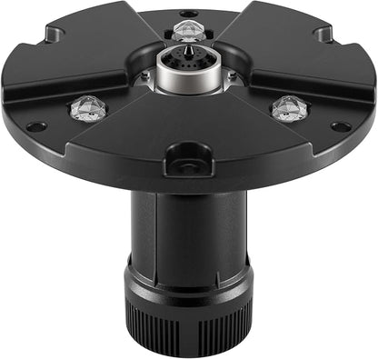 Vellara 120W Floating Pond Fountain with Built-in RGB LED Lights – 4 Spray Nozzles Included, 65ft Cord, Designed for Small Ponds