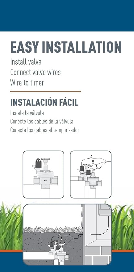 Orbit 57020P 1" FPT 100 Series Automatic Inline/Angle Sprinkler Valve with Flow Control