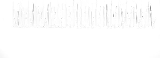 Bird B Gone, Plastic Bird Spikes, 7-Inch Wide (50-Feet), Clear, UV Stabilized Polycarbonate