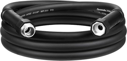 DEWENWILS Garden Hose 10 ft x 5/8", Water Hose with Swivel Handle, Heavy Duty, Lightweight, Flexible Hose for Plants, Car, Yard, 3/4 Inch Solid Fittings, Drinking Water Safe