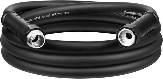 DEWENWILS Garden Hose 10 ft x 5/8", Water Hose with Swivel Handle, Heavy Duty, Lightweight, Flexible Hose for Plants, Car, Yard, 3/4 Inch Solid Fittings, Drinking Water Safe