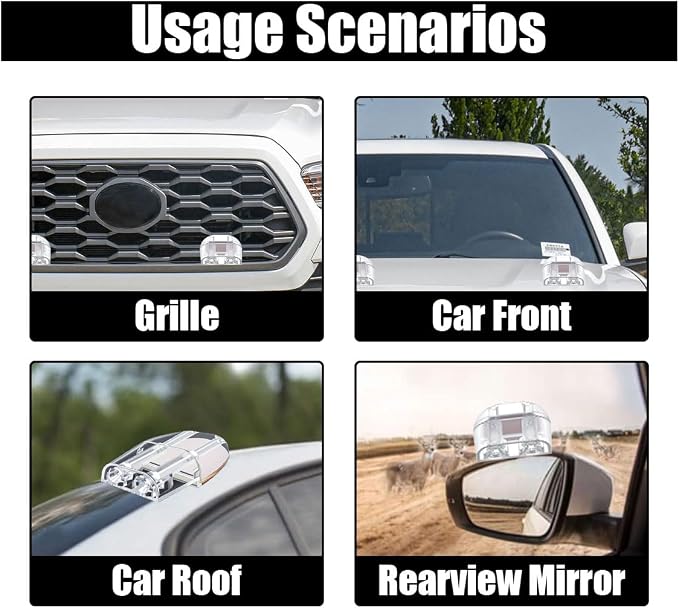 JOYCOURT Deer Whistles for Car, Deer Warning Repellent Devices with Vehicles, Deer Repellent Devices Animal Alert Horn for Cars, Deer Whistles Warning Devices for Cars