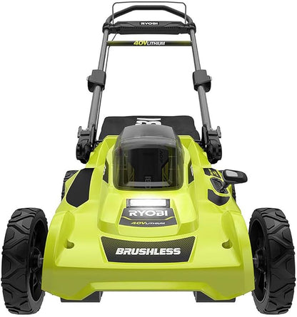 Ryobi Cordless Push Lawn Mower 20 in. 40-Volt with Whisper-Quiet Design