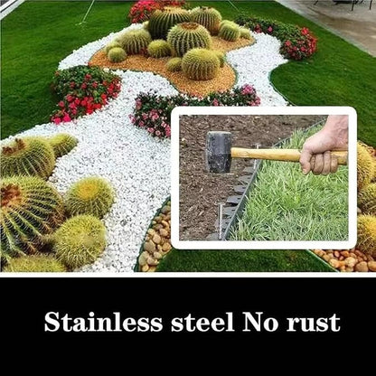 Artificial Turf Stakes Landscape Edging Stakes Spiral Stainless Steel Anchoring Spikes for Landscaping Edging, Weed Barrier, Lawn Edging,Tent Stakes, 6 in 37 Pcs