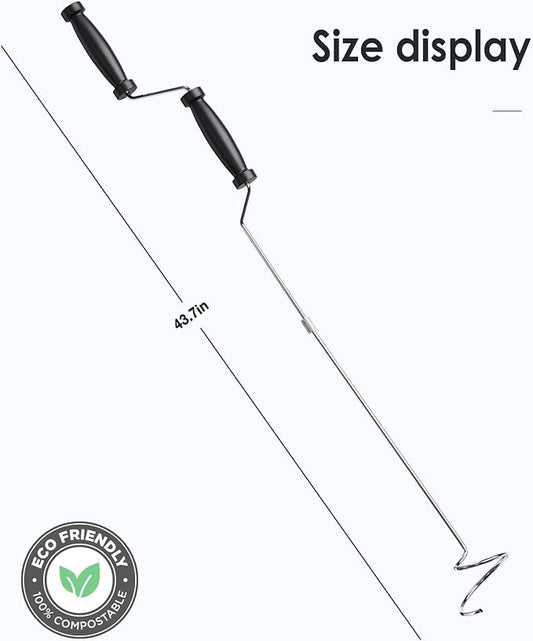 SQUEEZE master Compost Aerator-Compost Turner and Mixing Tool-Garden Aeration Tool