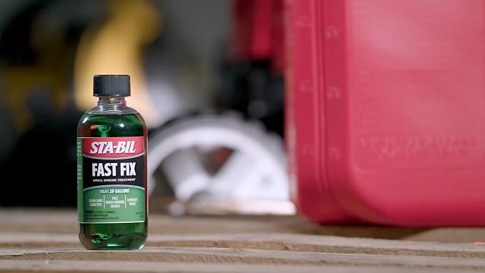 STA-BIL Fast Fix - Small Engine Treatment, Cleans Carburetors and Injectors, Fixes Rough Running Engines, Eliminates Water, Treats Up to 20 Gallons (22304), Green, 8oz (Pack of 2)