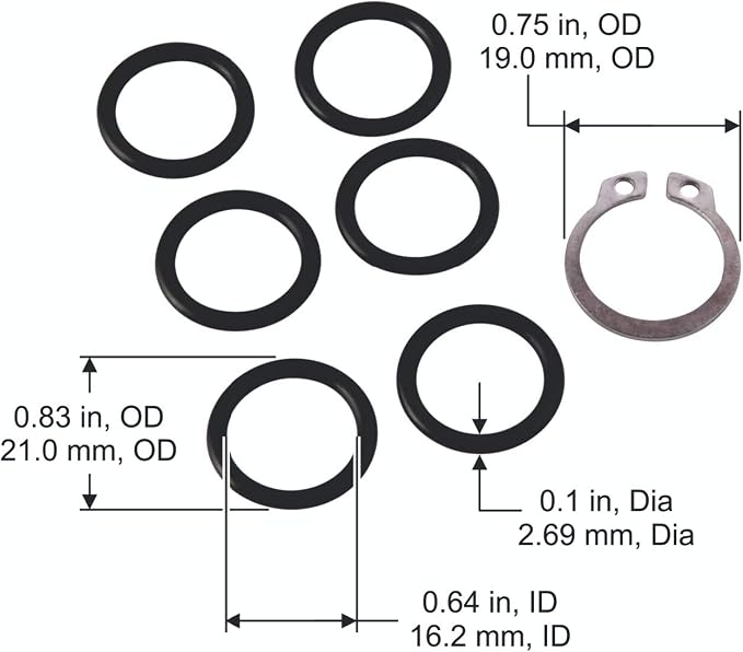 Liberty Garden 4000-ORING Replacement Kit O-Ring, Black