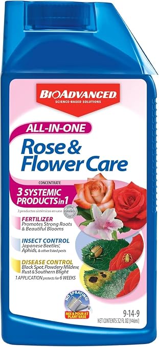 BioAdvanced All-In-One Rose and Flower Care Concentrate - 32 oz Bottle